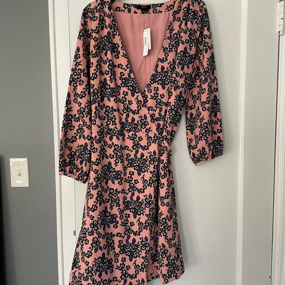 NWT J.Crew wrap dress, sz. 12